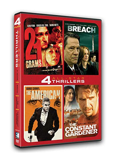 ALL-STAR THRILLERS: 4 MOVIE COLLECTION - 21 Grams, Breach, The American, The Constant Gardener